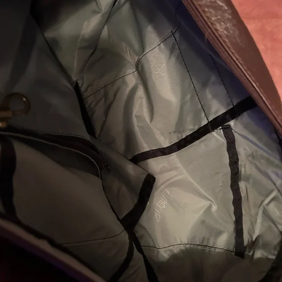 LL Bean Brown Leather Sling AmeriBag - Picture 6 of 14